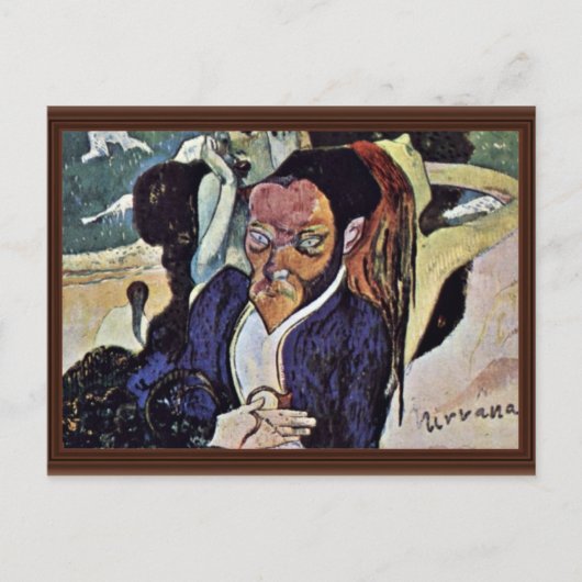 Nirvana portret van Meyer de Haan door gauguin Pau Briefkaart (Voorkant)