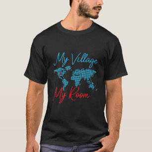 Nirvana Wereldkaart Village America T-shirt
