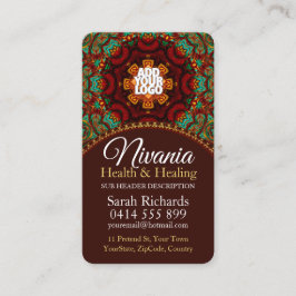 Nirvania Earth Voeg je Logo Mandala Wellness toe Visitekaartje