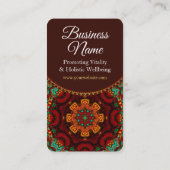 Nirvania Earth Voeg je Logo Mandala Wellness toe Visitekaartje (Achterkant)