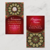 Nirvania Health & Healing New age Visitekaartje (Voorkant / Achterkant)
