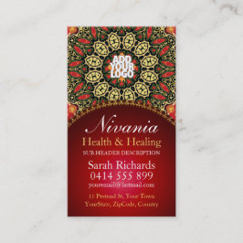 Nirvania Health & Healing New age Visitekaartje