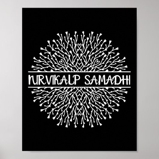 Nirvikalp Samadhi Mandala Heilige Fractale Geometr Poster (Voorkant)