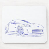 Nis 350Z-schets Muismat (Voorkant)