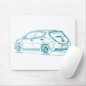Nis Leaf EV6 2010 Muismat (Met muis)