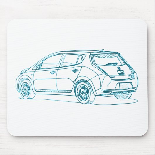 Nis Leaf EV6 2010 Muismat (Voorkant)