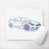 Nis Skyline GTR 2013 R35 Muismat (Met muis)