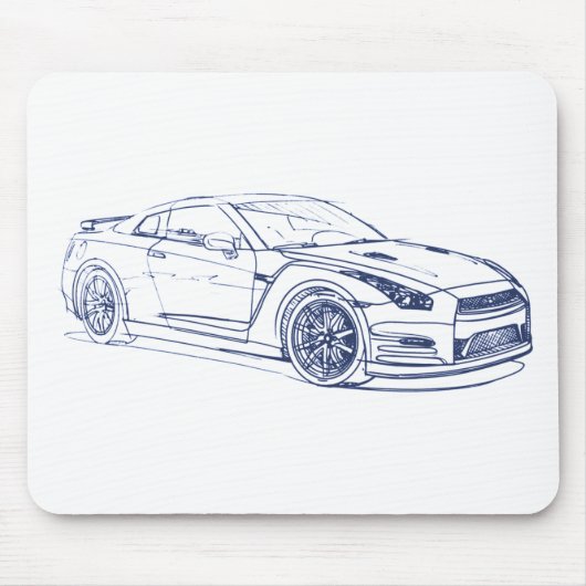 Nis Skyline GTR 2013 R35 Muismat (Voorkant)