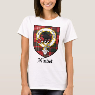 Nisbet Clan Crest Badge Tartan T-shirt