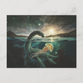 Niseag The Loch Ness Guardian | Bio-Magic Fantasy Briefkaart