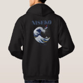 Niseko Free Rider,  Japanse kunst Hoodie (Achterkant)