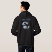 Niseko Free Rider,  Japanse kunst Hoodie (Achterkant volledig)