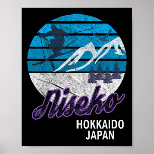 Niseko Hokkaido-eiland Japan Ski-resort Snowboarde Poster