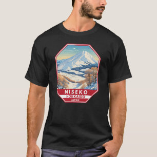 Niseko Hokkaido Japan Winter Reizen Kunst Vintage T-shirt