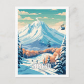 Niseko Japan Beroemde Reisplekken Briefkaart (Voorkant)