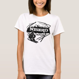Niseko Japan geel ski logo kunst dames tanktop