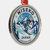 Niseko Japan Metalen Ornament (Rechts)