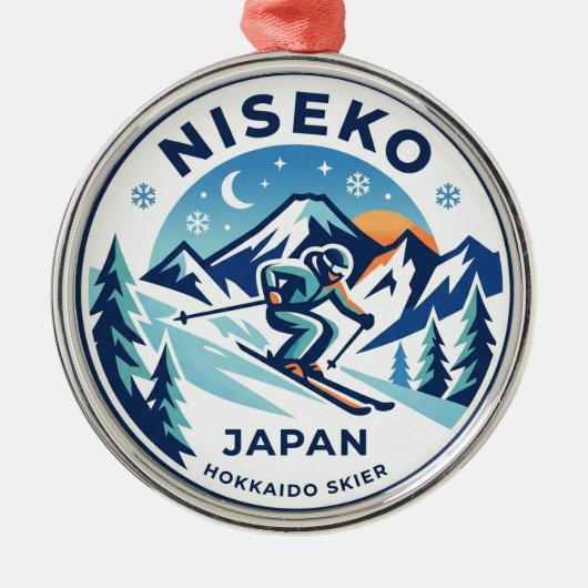 Niseko Japan Metalen Ornament (Voorkant)