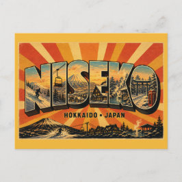Niseko Japan Poederparadijs Wintersport Kunst Briefkaart