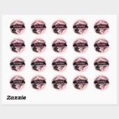 Niseko Japan roze ski logo art stickers (Vel)