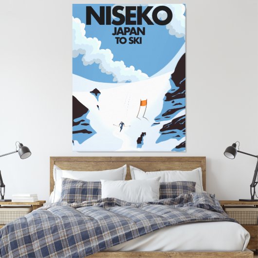 Niseko Japan ski print (Insitu (Slaapkamer))