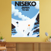 Niseko Japan ski print (Insitu (Woonkamer))