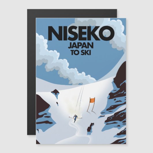 Niseko Japan ski print (Voorkant / Achterkant)