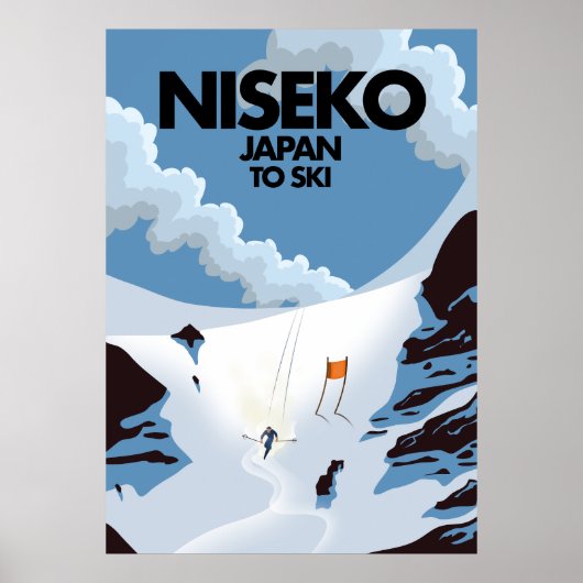 Niseko Japan ski print (Voorkant)