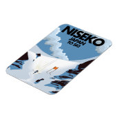 Niseko Japan ski print Magneet (Linkerzijde)