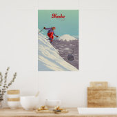Niseko Japan Ski Resort Reisposter Poster (Keuken)