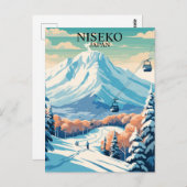 Niseko, Japan: Skiën Reizen  Briefkaart (Voorkant / Achterkant)