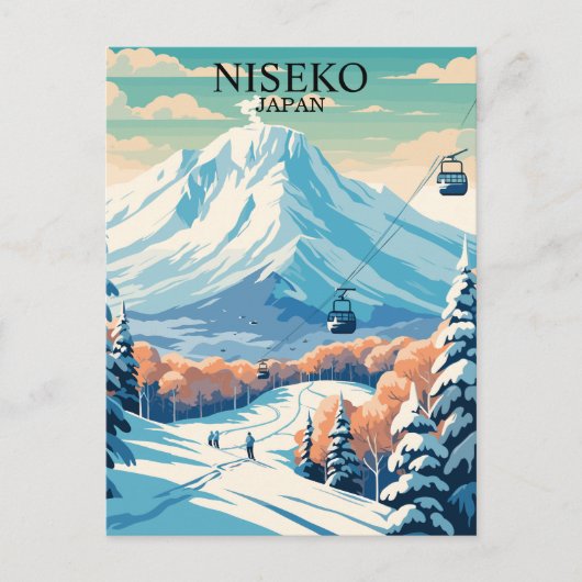 Niseko, Japan: Skiën Reizen  Briefkaart (Voorkant)