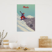 Niseko Japan Snowboarden Reisposter Poster (Keuken)