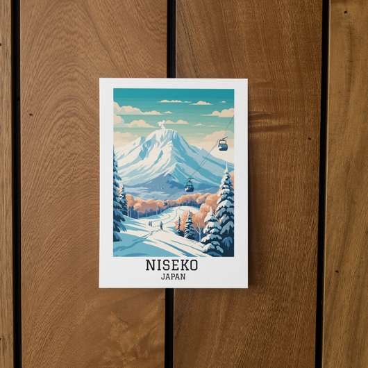 Niseko Japan Winterreizen Briefkaart