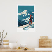 Niseko-kunstprint - Skiposter Japan 1 Poster (Keuken)
