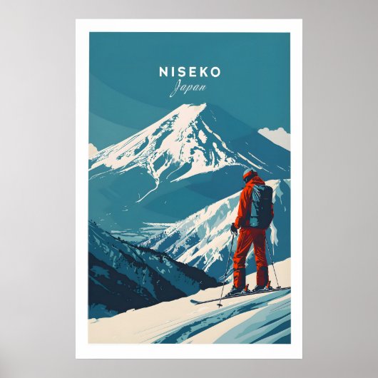 Niseko Muurkunst Japan Ski Poster 1 (Voorkant)