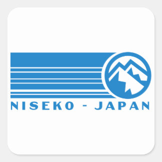 Niseko Ski Japan Vierkante Sticker