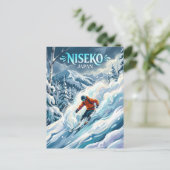 Niseko Ski Resort Japan Briefkaart (Staand voorkant)