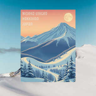 Niseko United Japan Hokkaido ski ansichtkaart Briefkaart