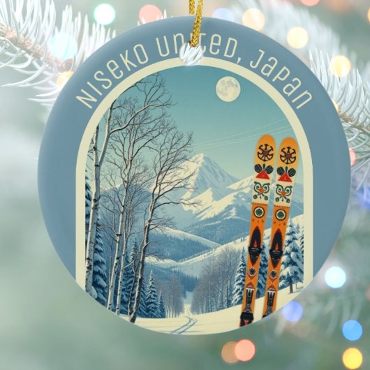 Niseko United Japan Hokkaido ski souvenir  Keramisch Ornament
