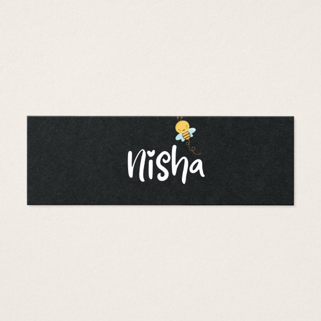 nisha mini visitekaartjes (Voorkant)