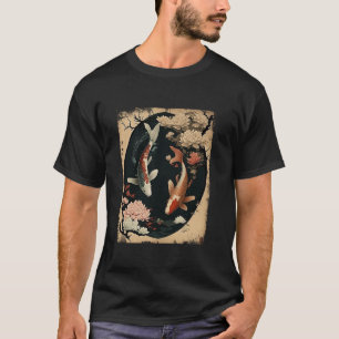 Nishikigoi Koi Karper Vis Japanse Kunst Japan Kers T-shirt