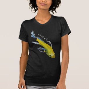 Nishikigoi Yellow koi Japanse waterverf T-shirt