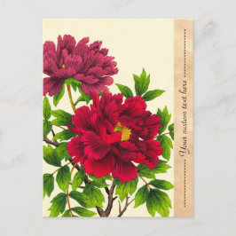 Nishimura Hodo Peony japanese bloemen fijne kunst Briefkaart