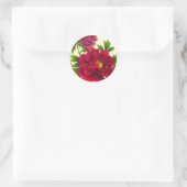Nishimura Hodo Peony japanese bloemen fijne kunst Ronde Sticker (Tas)