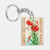 Nishimura Hodo Tiger Lilies shin hanga bloemen Sleutelhanger (Voorkant Links)