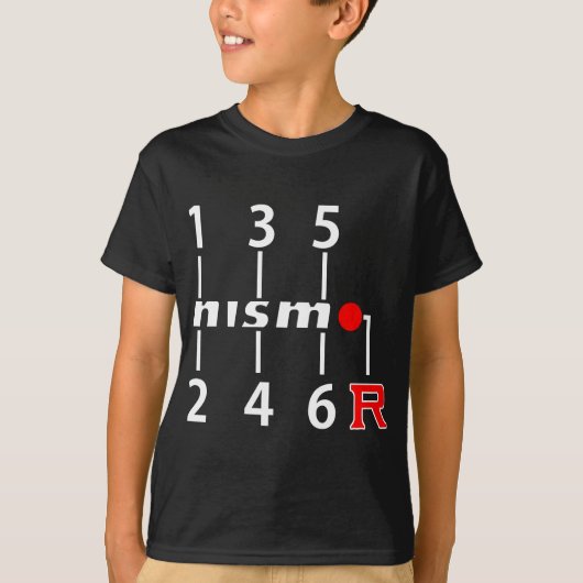 Nismo Shifts Knob skyline T-shirt (Voorkant)