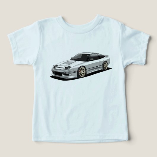 Nissan 240sx handgetekende kunst (Design voorkant)