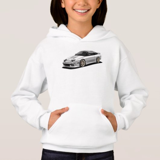 Nissan 240sx handgetekende kunst (Voorkant)