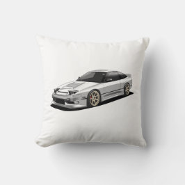 Nissan 240sx handgetekende kunst kussen